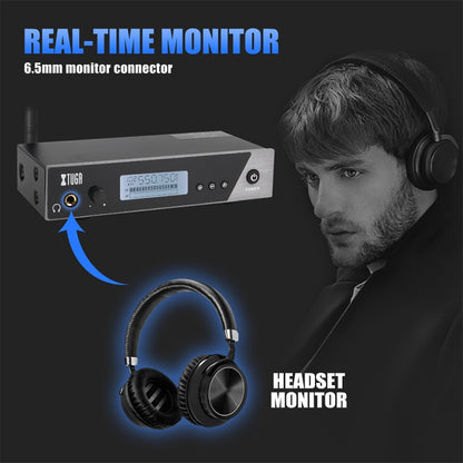 XTUGA  IEM1100 Professional Wireless In Ear Monitor System 5 BodyPacks(EU Plug) - Microphone by XTUGA | Online Shopping South Africa | PMC Jewellery | Buy Now Pay Later Mobicred