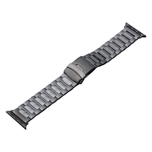 For Apple Watch Series 5 40mm Safety Buckle Titanium Steel Watch Band(Grey) - Watch Bands by PMC Jewellery | Online Shopping South Africa | PMC Jewellery