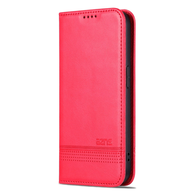 For iPhone 16 Pro AZNS Magnetic Calf Texture Flip Leather Phone Case(Red) - iPhone 16 Pro Cases by AZNS | Online Shopping South Africa | PMC Jewellery | Buy Now Pay Later Mobicred