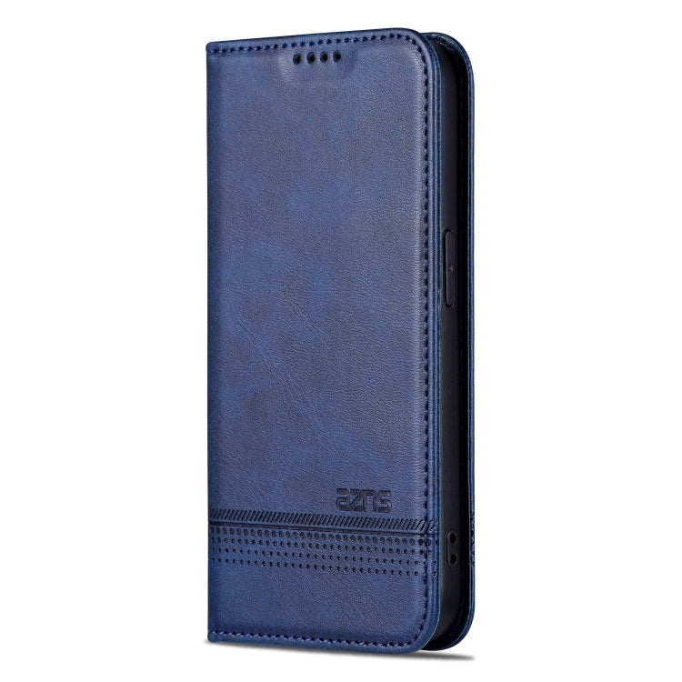 For iPhone 16 Pro AZNS Magnetic Calf Texture Flip Leather Phone Case(Dark Blue) - iPhone 16 Pro Cases by AZNS | Online Shopping South Africa | PMC Jewellery | Buy Now Pay Later Mobicred