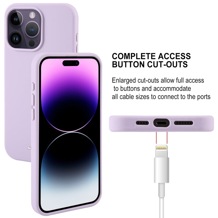 For iPhone 15 Pro Max GOOSPERY SILICONE Silky Soft TPU Phone Case(Purple) - iPhone 15 Pro Max Cases by GOOSPERY | Online Shopping South Africa | PMC Jewellery | Buy Now Pay Later Mobicred