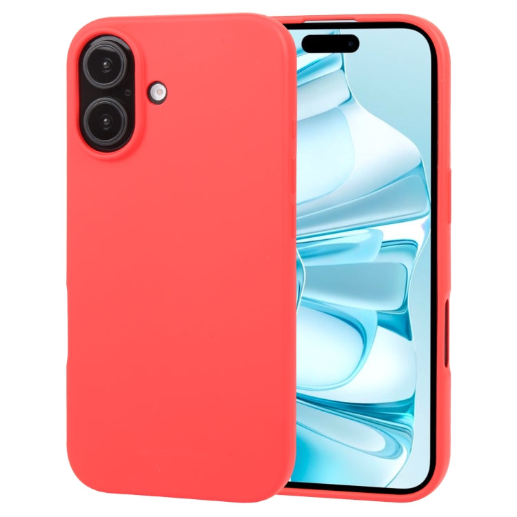 For iPhone 16 Plus GOOSPERY SOFT FEELING Liquid TPU Soft Phone Case(Red) - iPhone 16 Plus Cases by GOOSPERY | Online Shopping South Africa | PMC Jewellery | Buy Now Pay Later Mobicred