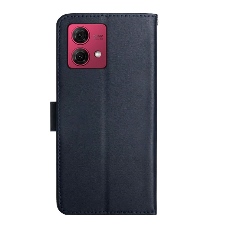 For Motorola Edge 40 Neo Genuine Leather Fingerprint-proof Horizontal Flip Phone Case(Blue) - Motorola Cases by PMC TechLife | Online Shopping South Africa | PMC TechLife | Buy Now Pay Later Mobicred