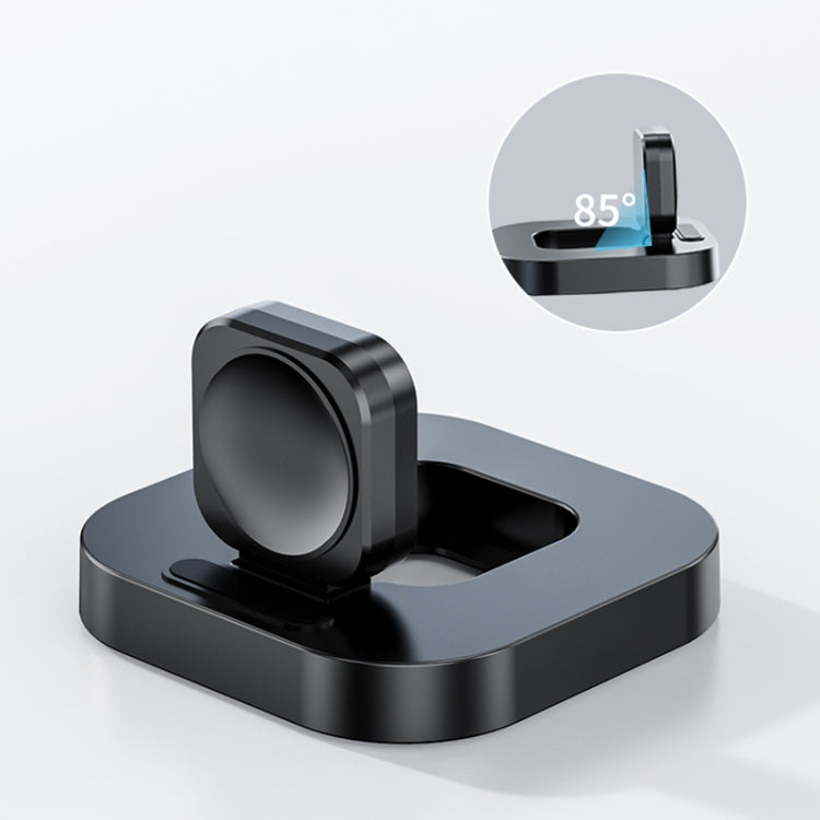 For Apple Watch JJT-A56 Portable Foldable Wireless Charger(Black) - Charger / Holder by PMC TechLife | Online Shopping South Africa | PMC TechLife | Buy Now Pay Later Mobicred