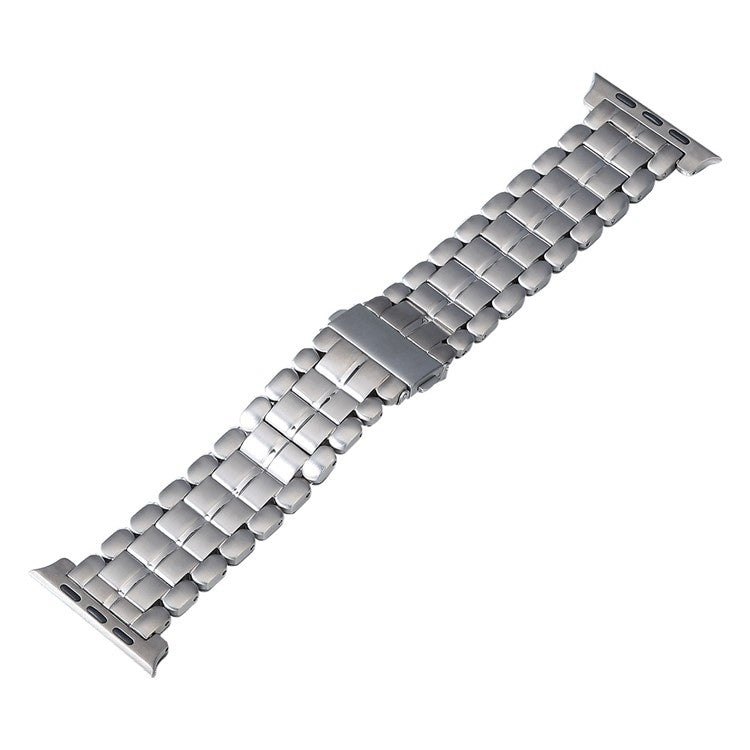 For Apple Watch Series 7 45mm Five Beads Titanium Steel Watch Band(Silver) - Watch Bands by PMC TechLife | Online Shopping South Africa | PMC TechLife