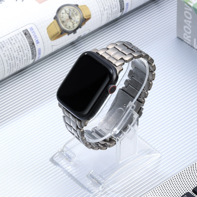 For Apple Watch Series 4 44mm Five Beads Titanium Steel Watch Band(Silver) - Watch Bands by PMC TechLife | Online Shopping South Africa | PMC TechLife