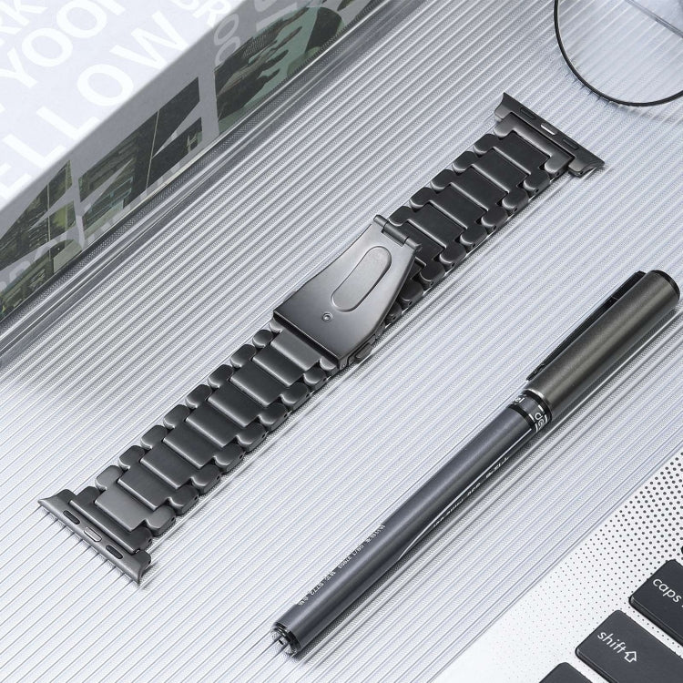 For Apple Watch Series 2 38mm Five Beads Titanium Steel Watch Band(Grey) - free shipping - PMC TechLife - Order now!