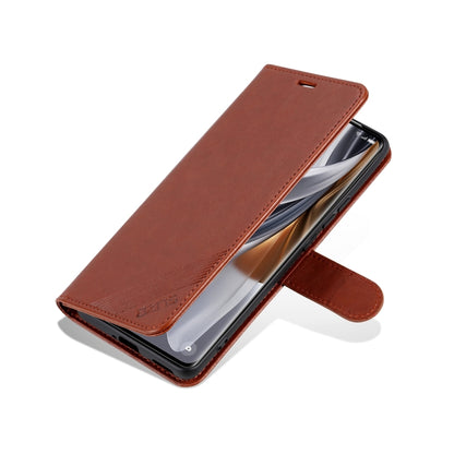 For Huawei Pura 70 AZNS Sheepskin Texture Flip Leather Phone Case(Brown) - Huawei Cases by AZNS | Online Shopping South Africa | PMC Jewellery | Buy Now Pay Later Mobicred