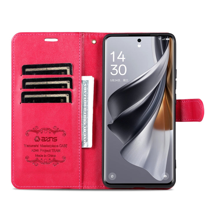 For OPPO Find X8 Pro AZNS Sheepskin Texture Flip Leather Phone Case(Red) - Find X8 Pro Cases by AZNS | Online Shopping South Africa | PMC Jewellery | Buy Now Pay Later Mobicred