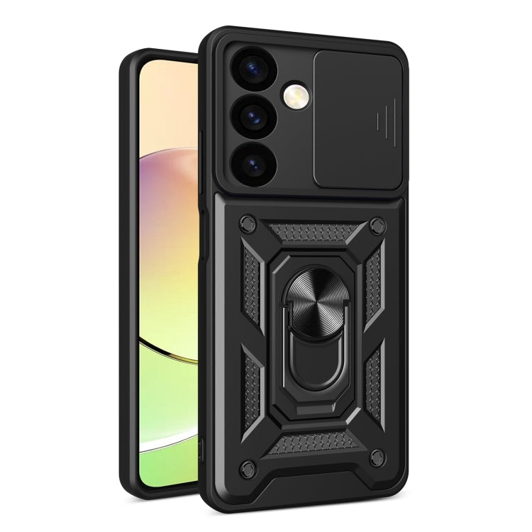 For Samsung Galaxy S24 5G Sliding Camera Cover Design TPU+PC Phone Case(Black) - Galaxy S24 5G Cases by PMC Jewellery | Online Shopping South Africa | PMC Jewellery