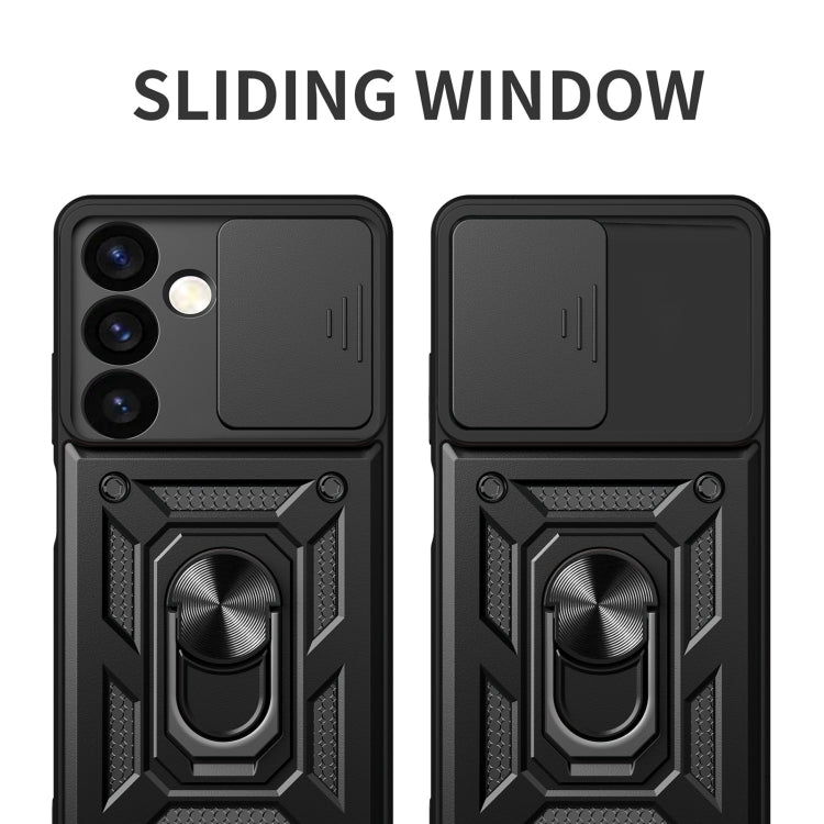 For Samsung Galaxy S24+ 5G Sliding Camera Cover Design TPU+PC Phone Case(Black) - free shipping - PMC TechLife - Order now!