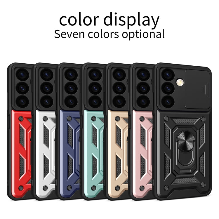 For Samsung Galaxy S24+ 5G Sliding Camera Cover Design TPU+PC Phone Case(Gold) - Galaxy S24+ 5G Cases by PMC TechLife | Online Shopping South Africa | PMC TechLife