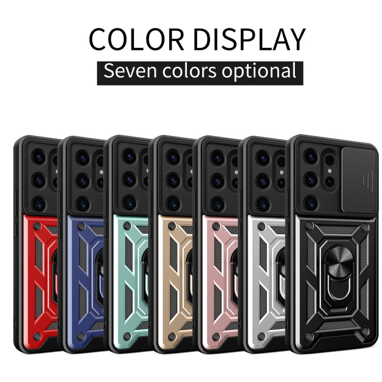For Samsung Galaxy S24 Ultra 5G Sliding Camera Cover Design TPU+PC Phone Case(Blue) - Galaxy S24 Ultra 5G Cases by PMC TechLife | Online Shopping South Africa | PMC TechLife