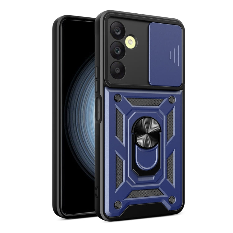 For Samsung Galaxy A25 5G Sliding Camera Cover Design TPU+PC Phone Case(Blue) - Galaxy Phone Cases by PMC Jewellery | Online Shopping South Africa | PMC Jewellery