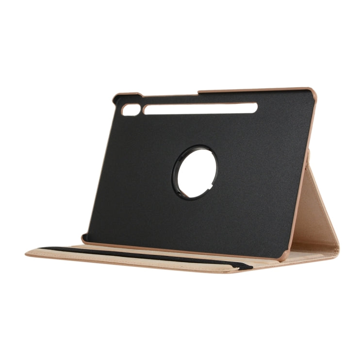 For Samsung Galaxy Tab S10 FE / S9 FE / S9 Litchi Texture 360 Degrees Rotation Holder Leather Tablet Case(Orange) - Galaxy Tab S9 Cases by PMC Jewellery | Online Shopping South Africa | PMC Jewellery | Buy Now Pay Later Mobicred