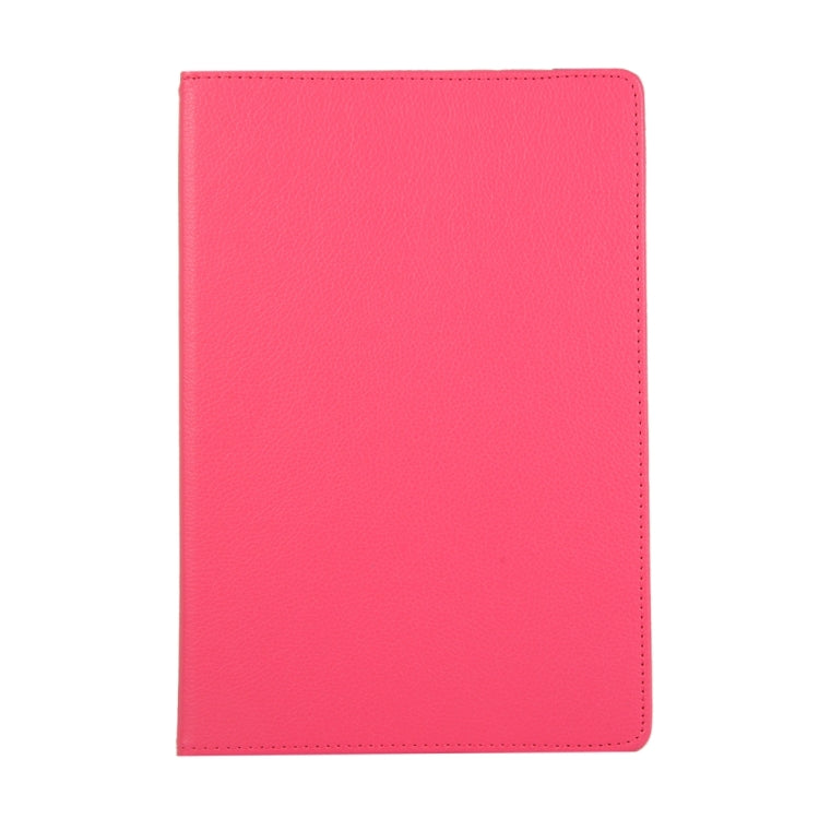 For Samsung Galaxy Tab S9+ / Tab S10+ 360 Degrees Rotation Holder Litchi Texture Leather Tablet Case(Rose Red) - Galaxy Tab S9+ Cases by PMC Jewellery | Online Shopping South Africa | PMC Jewellery | Buy Now Pay Later Mobicred