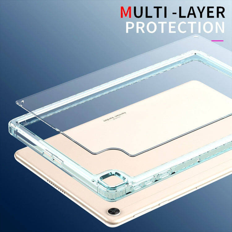 For Huawei MatePad T10 / T10S Clear Acrylic Shockproof Tablet Case(Baby Blue) - Huawei by PMC TechLife | Online Shopping South Africa | PMC TechLife | Buy Now Pay Later Mobicred