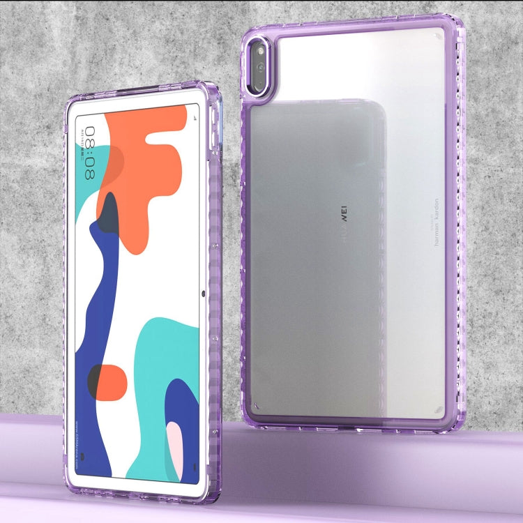 For Huawei MatePad 10.4 Clear Acrylic Shockproof Tablet Case(Purple) - Huawei by PMC TechLife | Online Shopping South Africa | PMC TechLife | Buy Now Pay Later Mobicred