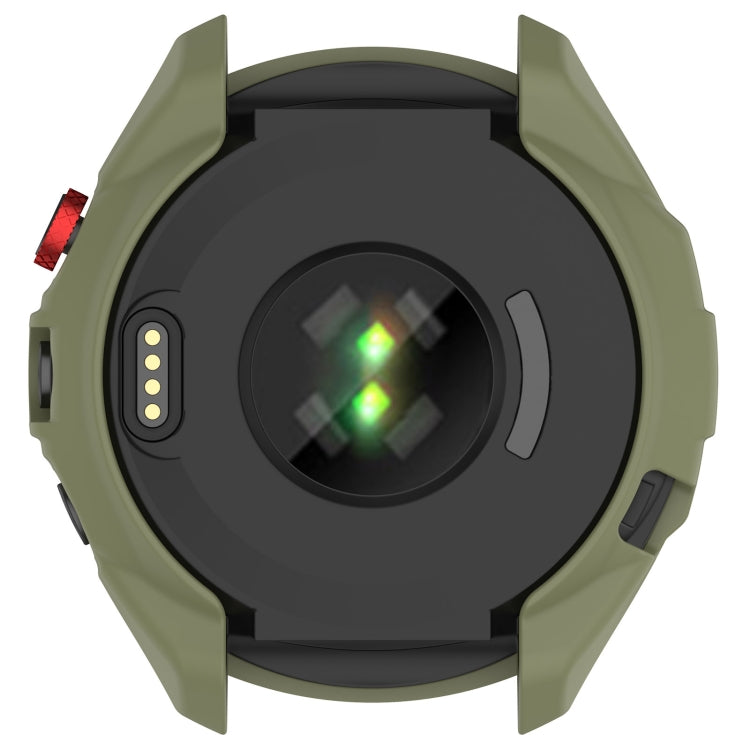 For Garmin Approach S70 47mm Armor Hollow Watch Protective Case(Green) - Watch Cases by PMC Jewellery | Online Shopping South Africa | PMC Jewellery