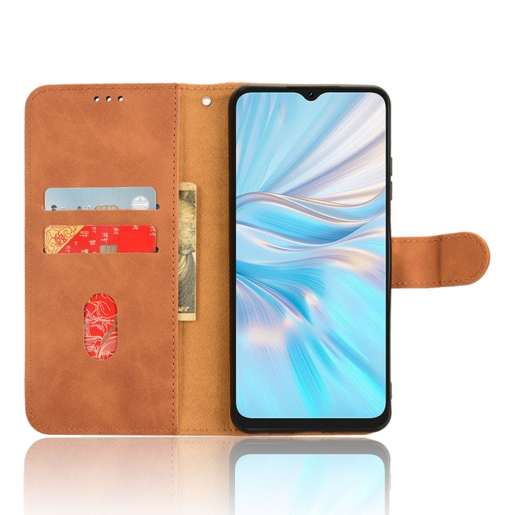 For Blackview OSCAL C70 Skin Feel Magnetic Flip Leather Phone Case(Brown) - More Brand by PMC TechLife | Online Shopping South Africa | PMC TechLife