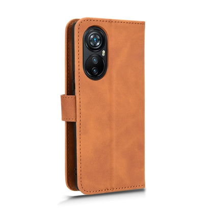 For Blackview A200 Pro Skin Feel Magnetic Flip Leather Phone Case(Brown) - More Brand by PMC Jewellery | Online Shopping South Africa | PMC Jewellery