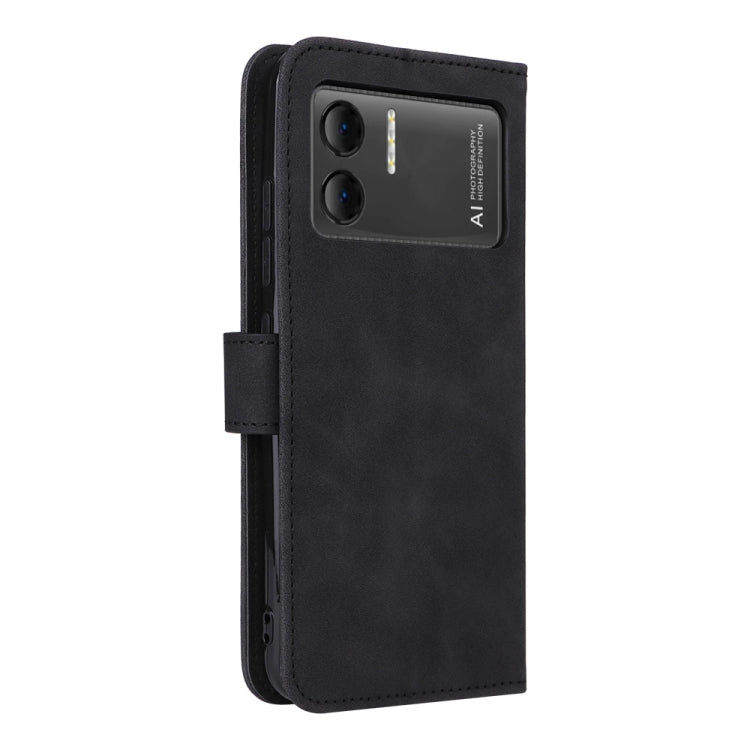 For Doogee X98 / X98 Pro Skin Feel Magnetic Flip Leather Phone Case(Black) - More Brand by PMC Jewellery | Online Shopping South Africa | PMC Jewellery | Buy Now Pay Later Mobicred