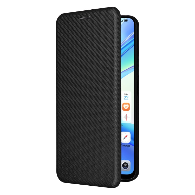 For Honor X7b Carbon Fiber Texture Flip Leather Phone Case(Black) - Honor Cases by PMC Jewellery | Online Shopping South Africa | PMC Jewellery