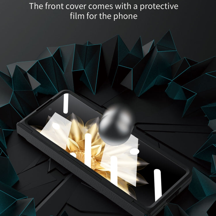 For Honor Magic V2 Shield Series Integrated Folding Phone Case(Rose Gold) - Honor Cases by PMC TechLife | Online Shopping South Africa | PMC TechLife | Buy Now Pay Later Mobicred