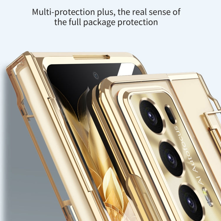 For Honor Magic V2 Phantom Armor Series Integrated Folding Phone Case(Black) - Honor Cases by PMC TechLife | Online Shopping South Africa | PMC TechLife | Buy Now Pay Later Mobicred