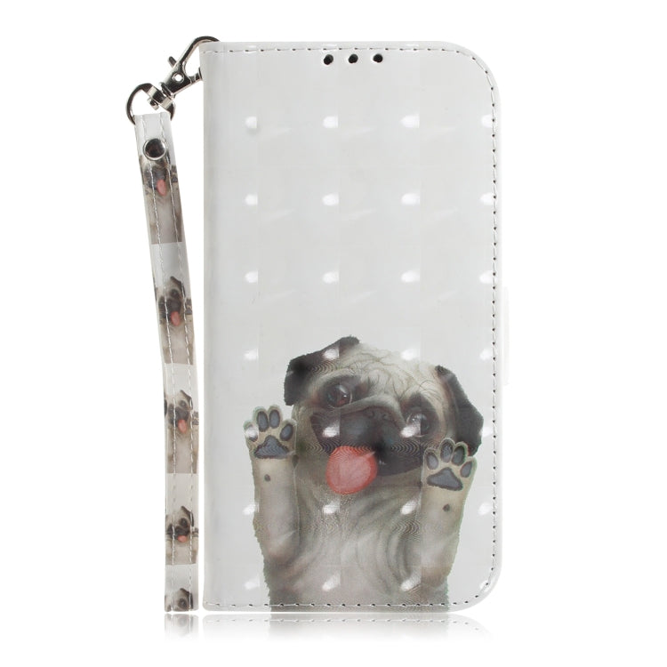 For Honor Magic6 Pro 3D Colored Horizontal Flip Leather Phone Case(Pug) - Honor Cases by PMC Jewellery | Online Shopping South Africa | PMC Jewellery | Buy Now Pay Later Mobicred