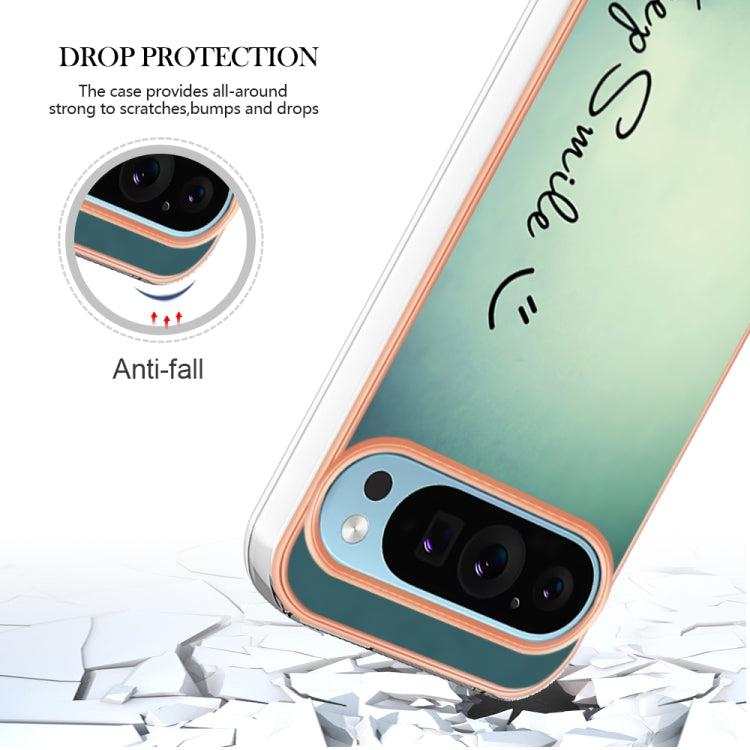 For Google Pixel 9 Pro XL Electroplating Dual-side IMD Phone Case(Smile) - Google Cases by PMC TechLife | Online Shopping South Africa | PMC TechLife | Buy Now Pay Later Mobicred
