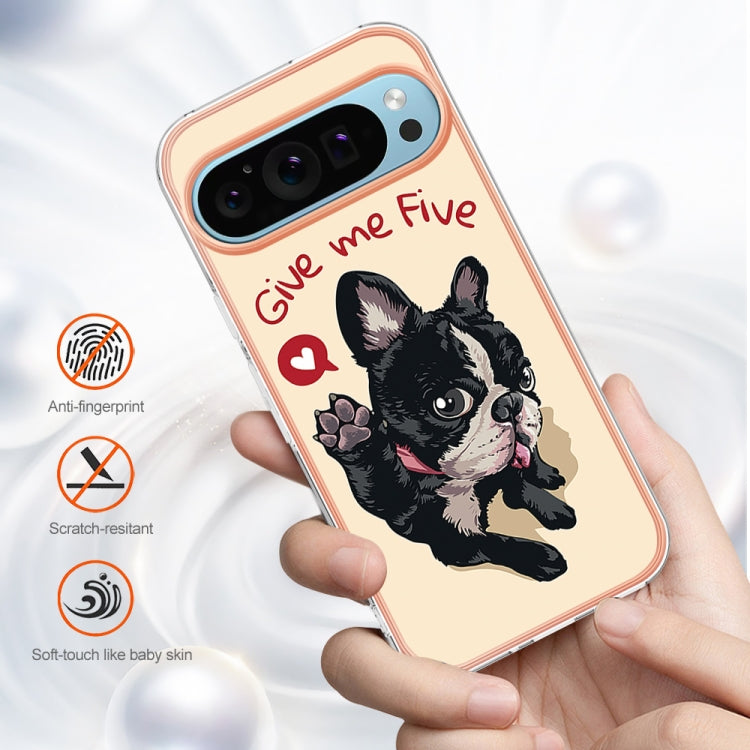 For Google Pixel 9 Pro XL Electroplating Dual-side IMD Phone Case(Lucky Dog) - Google Cases by PMC TechLife | Online Shopping South Africa | PMC TechLife | Buy Now Pay Later Mobicred