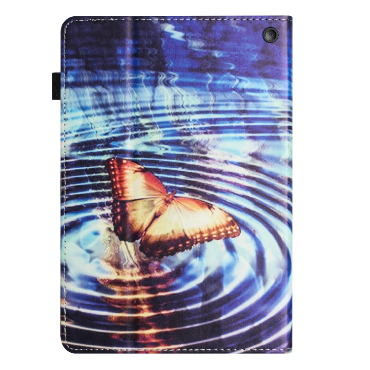 For Amazon Kindle Fire HD 8 2020 2022 Sewing Litchi Texture Smart Leather Tablet Case(Butterfly) - Amazon by PMC TechLife | Online Shopping South Africa | PMC TechLife | Buy Now Pay Later Mobicred