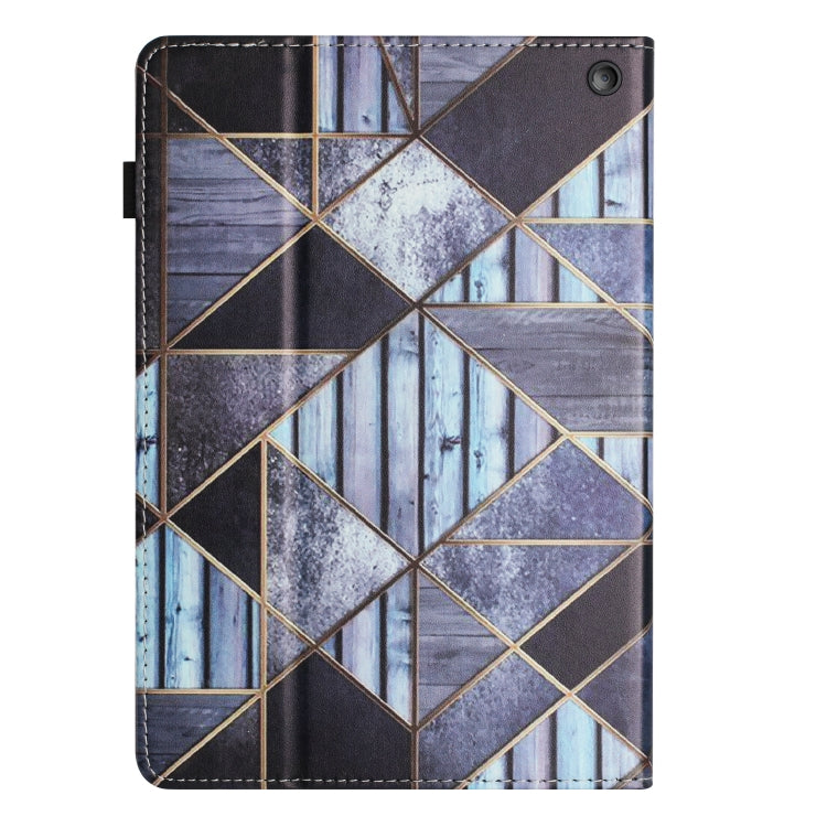 For Amazon Kindle Fire HD 8 2020 2022 Sewing Litchi Texture Smart Leather Tablet Case(Marble) - free shipping - PMC TechLife - Order now!