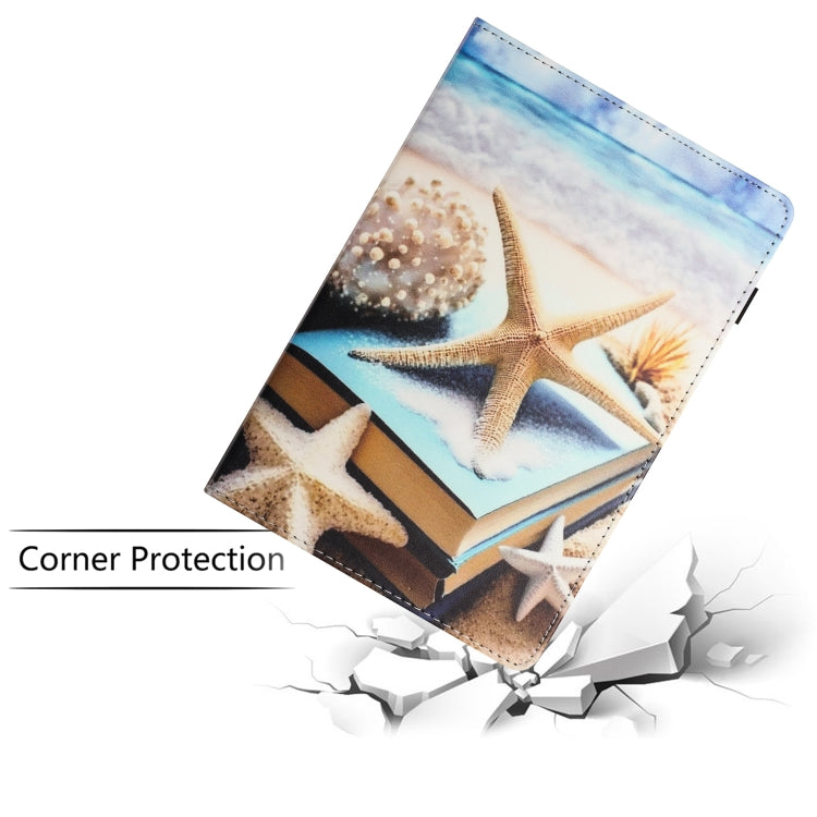 For Amazon Kindle Fire HD 10 2021 Sewing Litchi Texture Smart Leather Tablet Case(Starfish) - Amazon by PMC TechLife | Online Shopping South Africa | PMC TechLife | Buy Now Pay Later Mobicred