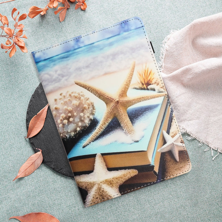 For Amazon Kindle Fire HD 10 2021 Sewing Litchi Texture Smart Leather Tablet Case(Starfish) - Amazon by PMC TechLife | Online Shopping South Africa | PMC TechLife | Buy Now Pay Later Mobicred