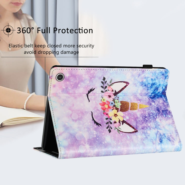 For Amazon Kindle Fire Max 11 2023 Sewing Litchi Texture Smart Leather Tablet Case(Smiling Face) - Amazon by PMC TechLife | Online Shopping South Africa | PMC TechLife | Buy Now Pay Later Mobicred