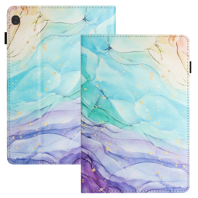 For Lenovo Tab M10 Sewing Litchi Texture Smart Leather Tablet Case(Oil Painting) - Lenovo by PMC TechLife | Online Shopping South Africa | PMC TechLife | Buy Now Pay Later Mobicred
