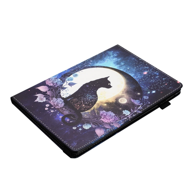 For Lenovo M10 Plus Sewing Litchi Texture Smart Leather Tablet Case(Cat) - Lenovo by PMC TechLife | Online Shopping South Africa | PMC TechLife | Buy Now Pay Later Mobicred