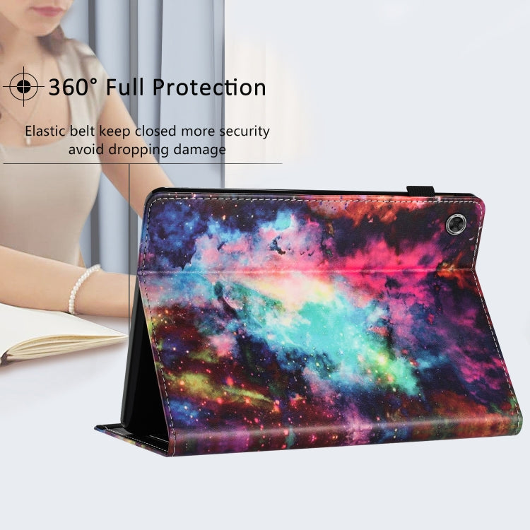 For Lenovo M10 Plus Sewing Litchi Texture Smart Leather Tablet Case(Starry Sky) - Lenovo by PMC TechLife | Online Shopping South Africa | PMC TechLife | Buy Now Pay Later Mobicred