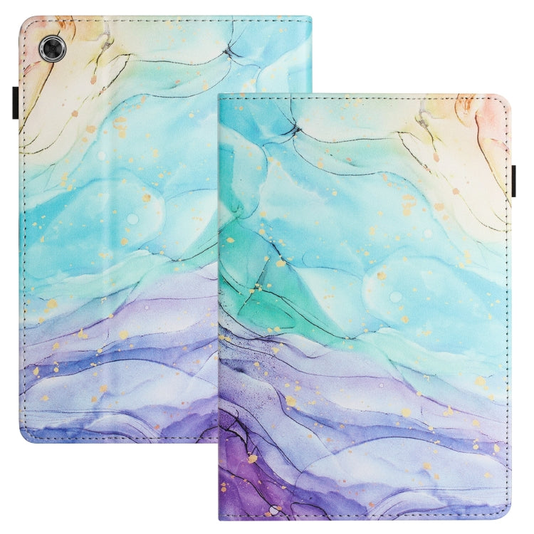 For Lenovo Tab M10 Plus 3rd Gen Sewing Litchi Texture Smart Leather Tablet Case(Oil Painting) - Lenovo by PMC TechLife | Online Shopping South Africa | PMC TechLife | Buy Now Pay Later Mobicred
