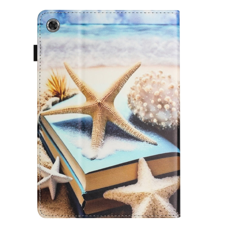 For Lenovo Tab M10 Plus 3rd Gen Sewing Litchi Texture Smart Leather Tablet Case(Starfish) - Lenovo by PMC TechLife | Online Shopping South Africa | PMC TechLife | Buy Now Pay Later Mobicred