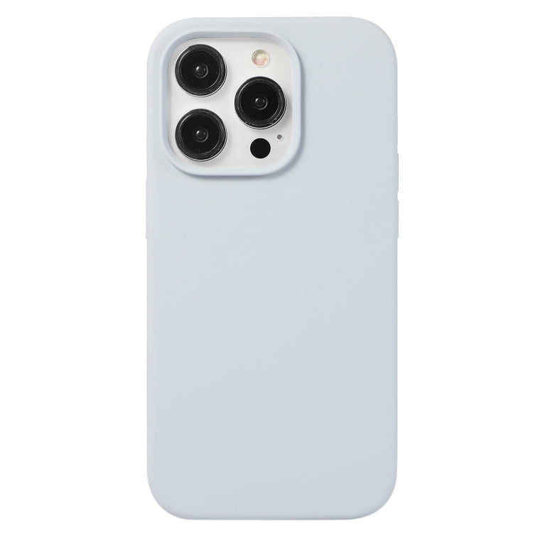 For iPhone 15 Pro Liquid Silicone Phone Case(Blue Grey) - iPhone 15 Pro Cases by PMC TechLife | Online Shopping South Africa | PMC TechLife