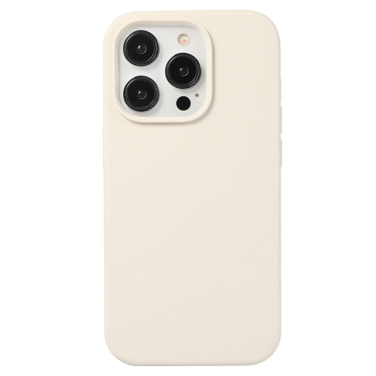 For iPhone 12 / 12 Pro Liquid Silicone Phone Case(Antique White) - iPhone 12 / 12 Pro Cases by PMC TechLife | Online Shopping South Africa | PMC TechLife