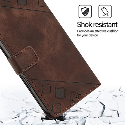 For Honor Magic6 Pro 5G Global Skin-feel Embossed Leather Phone Case(Brown) - Honor Cases by PMC Jewellery | Online Shopping South Africa | PMC Jewellery | Buy Now Pay Later Mobicred