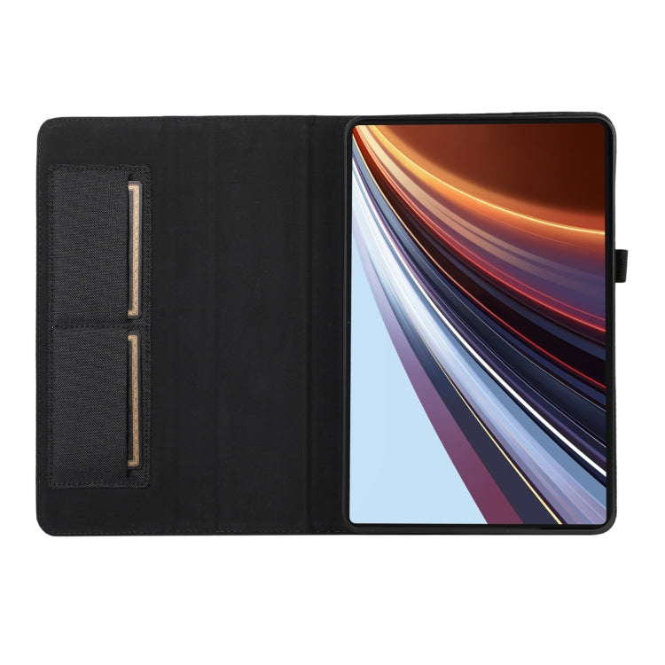For Honor Pad GT Pro Cloth Texture Horizontal Flip PU + TPU Tablet Case(Deep Blue) - Honor by PMC TechLife | Online Shopping South Africa | PMC TechLife | Buy Now Pay Later Mobicred