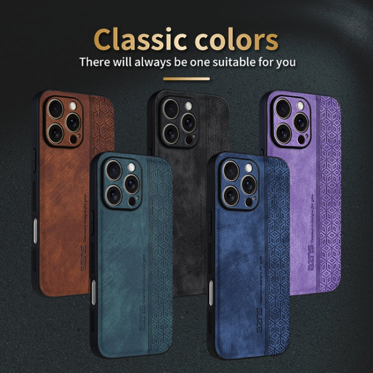 For iPhone 16 Pro Max AZNS 3D Embossed Skin Feel Phone Case(Sapphire Blue) - iPhone 16 Pro Max Cases by AZNS | Online Shopping South Africa | PMC Jewellery | Buy Now Pay Later Mobicred