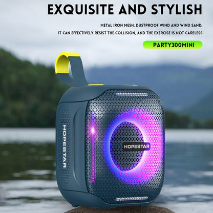 HOPESTAR Party 300mini IPX5 Waterproof Portable Bluetooth Speaker 360 Degree Stereo Outdoor Speaker(Blue) - Waterproof Speaker by HOPESTAR | Online Shopping South Africa | PMC Jewellery | Buy Now Pay Later Mobicred