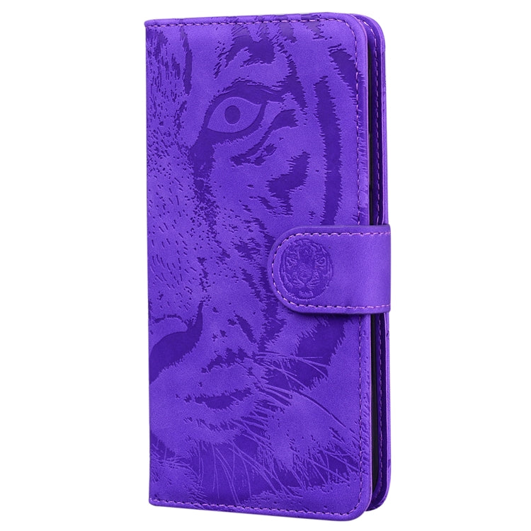 For Honor Magic6 Pro Tiger Embossing Pattern Flip Leather Phone Case(Purple) - Honor Cases by PMC Jewellery | Online Shopping South Africa | PMC Jewellery | Buy Now Pay Later Mobicred