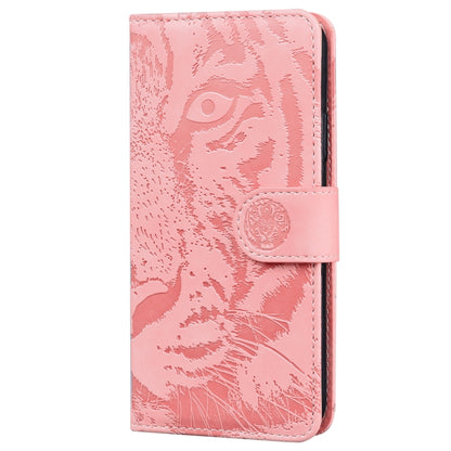 For Honor Magic6 Pro Tiger Embossing Pattern Flip Leather Phone Case(Pink) - Honor Cases by PMC Jewellery | Online Shopping South Africa | PMC Jewellery | Buy Now Pay Later Mobicred